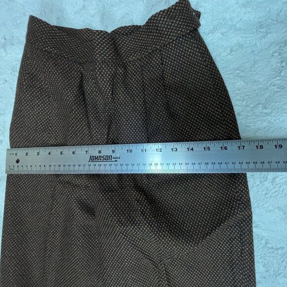 Vintage Spitalnick & Co. High Waisted Straight Trouser Pants Size 4 Brown Casual - Picture 8 of 9